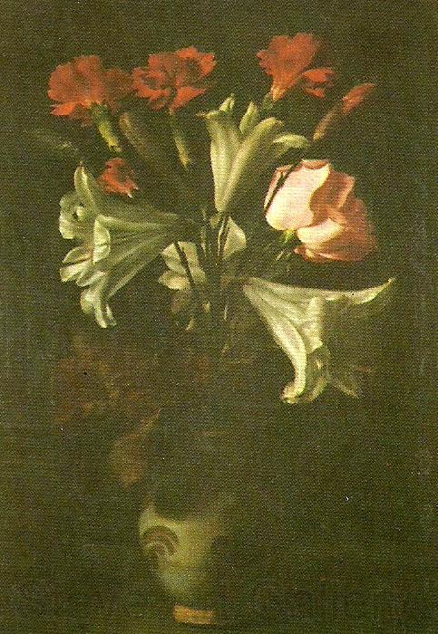 Francisco de Zurbaran flower vase Norge oil painting art